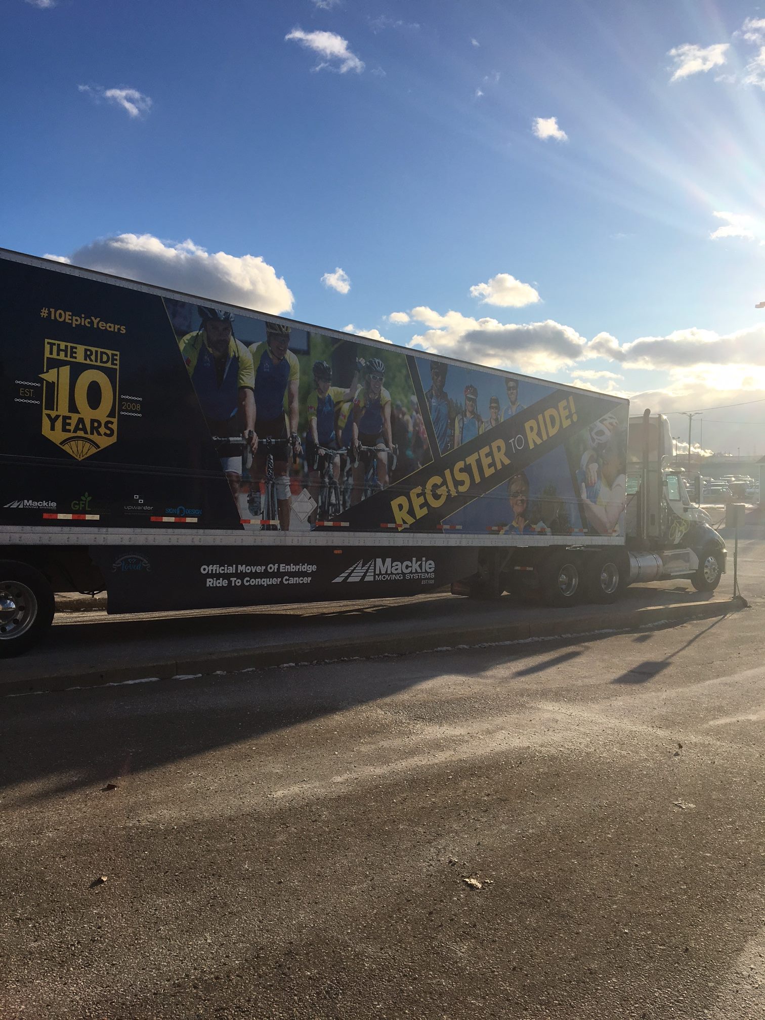 Check out our awesome new trailer. Wrapped for the Ontario Ride to Conquer Cancer! Please consider joining our team or sponsoring one of our Riders.